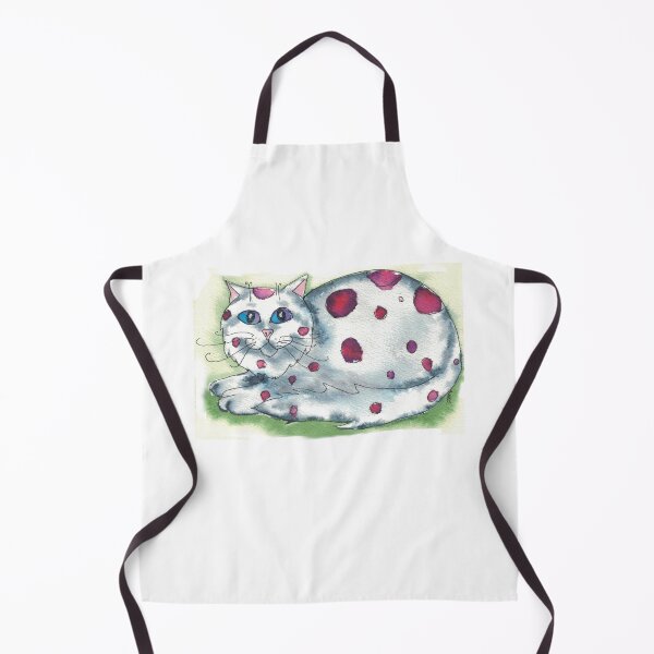 Item preview, A fluffy fat cat done in watercolor designed and sold by CrittersByLola.