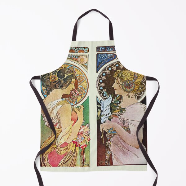 Item preview, Primrose and Feather Mucha Vintage 1899 - La Primevere and La Plume Reproduction designed and sold by molamode.