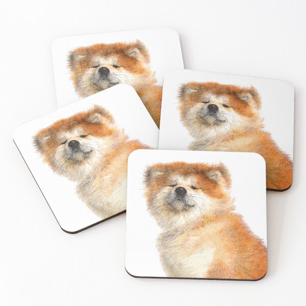 Item preview, So Cool, Akita Dog - Custom Pet Portrait Art Studio designed and sold by Custom Pet Portrait Art Studio.