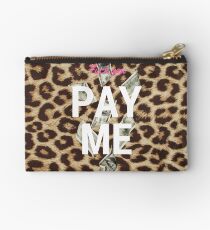 Fuck you. Pay me. Leopard pouch Studio Pouch