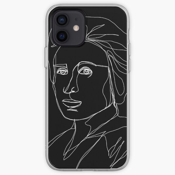Rosa Luxemburg Single-Line Portrait Inverted iPhone Soft Case