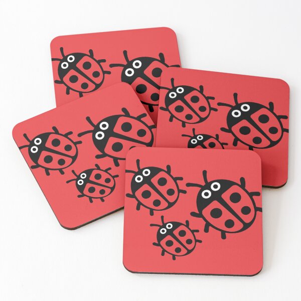 Item preview,  Kids Ladybirds Ladybugs - Coccinellidae Beetle - Red And Black Ladybugs - Sweet Kids Gifts designed and sold by happygiftideas.