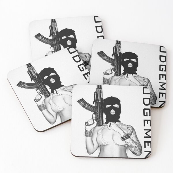 Item preview, Negro y blanco tatuaje sexy thug babe with gun.. designed and sold by NDiaz.