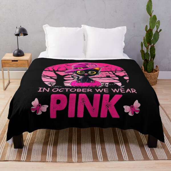 Item preview, In October We Wear Pink Cute Cat Breast Cancer Awareness designed and sold by AdonisShop.