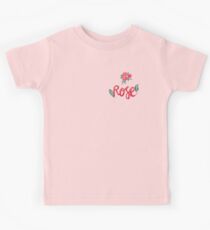 Red Roses Typography Kids Tee