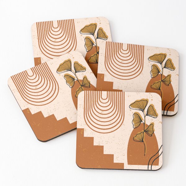 Item preview, Mid Century Modern Abstract - Botanical Steps and Arches designed and sold by PeachyLitchi.