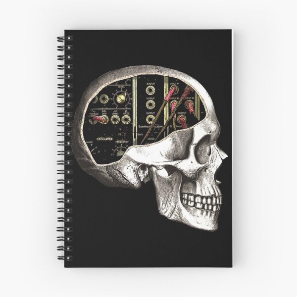 Artikelvorschau, Analoger modularer Synthesizer-Schädel für Synth-Nerd-Klassiker-T-Shirt entworfen und verkauft von brittaapriliy.