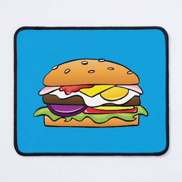 Item preview, Burger on Blue designed and sold by FlyingDodo.