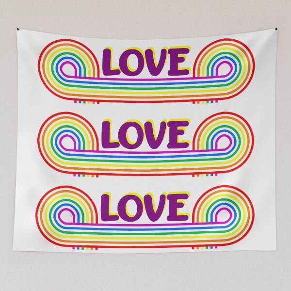 Item preview, Rainbow love designed and sold by i-cottagedesign.