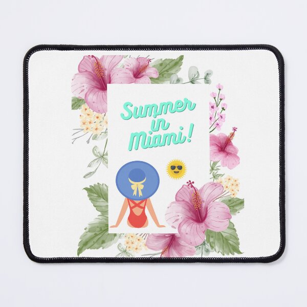 Item preview, Aqua blue Summer Miami hibiscus designed and sold by PalomaHealing24.