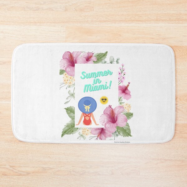 Item preview, Aqua blue Summer Miami hibiscus designed and sold by PalomaHealing24.