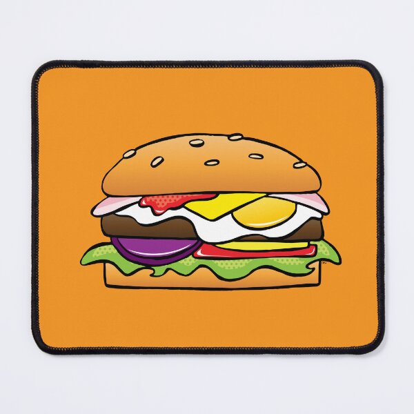 Artikelvorschau, Burger auf Orange entworfen und verkauft von FlyingDodo.