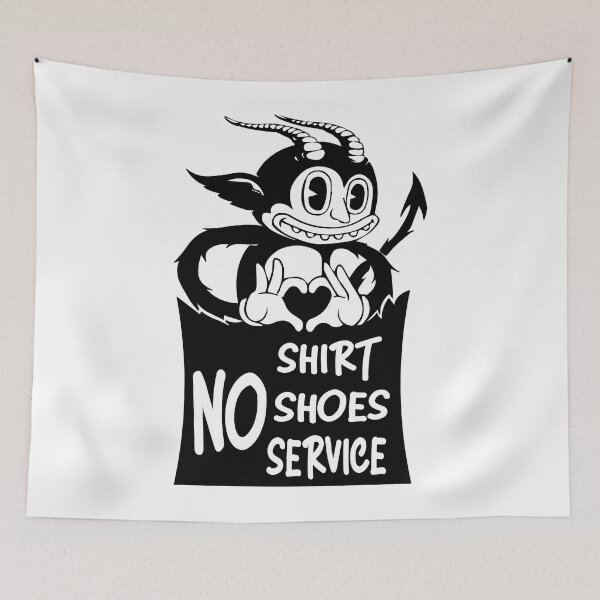 Item preview, no shirt no shoes no service funny designed and sold by JosiahqWoods.