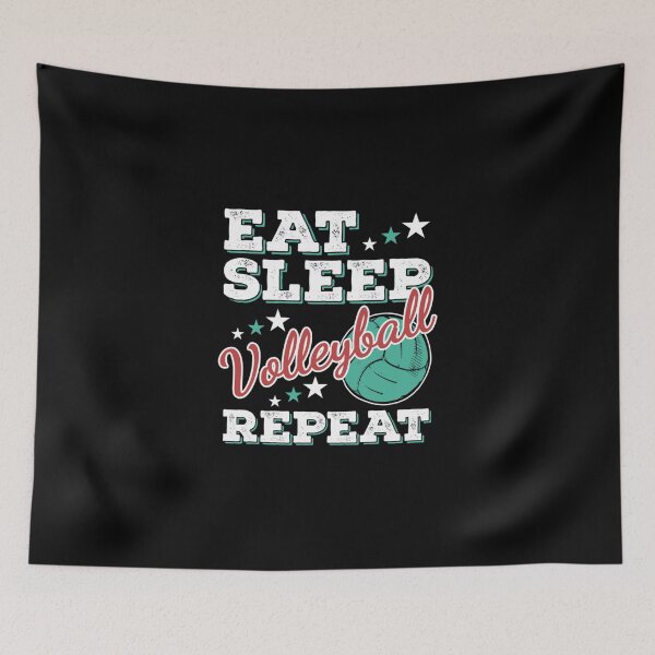 Item preview, Eat Sleep Volleyball Repeat T-Shirt Cool Funny Nerdy Comic Graphic Volleyball Volleyballer  designed and sold by laureljusjv.