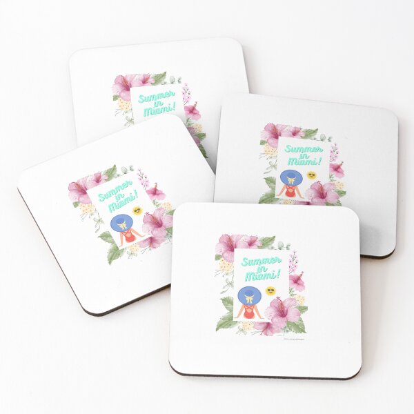 Item preview, Aqua blue Summer Miami hibiscus designed and sold by PalomaHealing24.