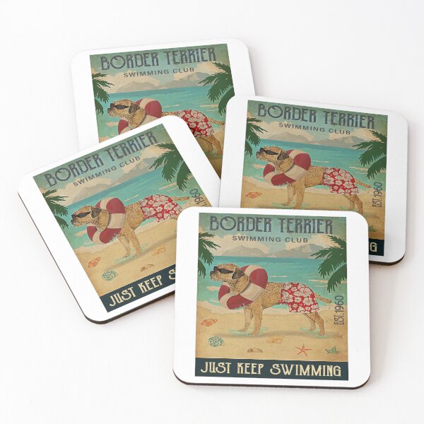 Item preview, Border Terrier Swimming Club Jusst Keep Swimming designed and sold by JakeGoodwin.