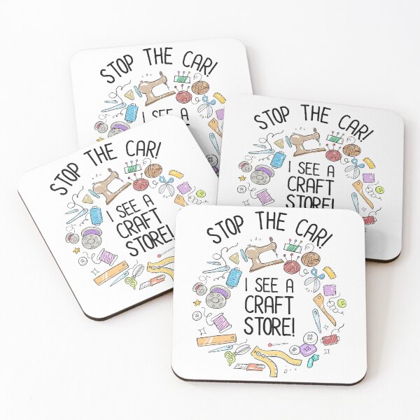 Item preview, Stop The Car! I See A Craft Store designed and sold by Cat Lady Designs.