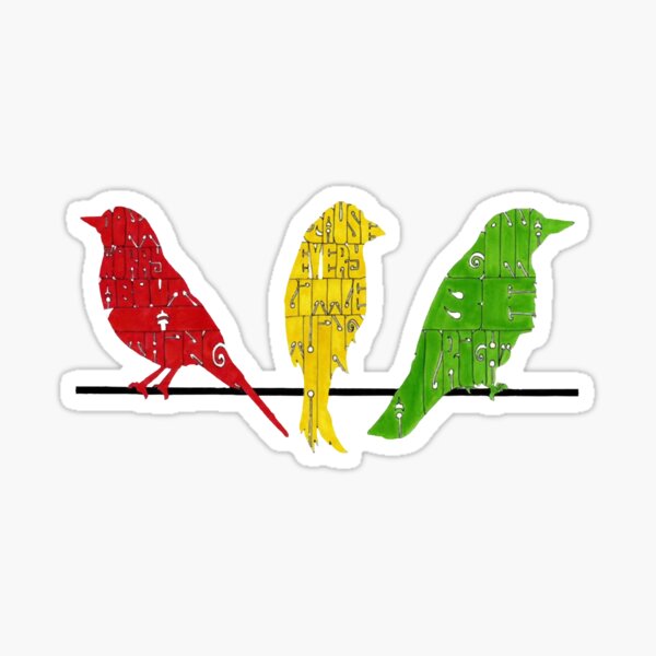 Item preview, bob marley three little birds designed and sold by coliverfernan.