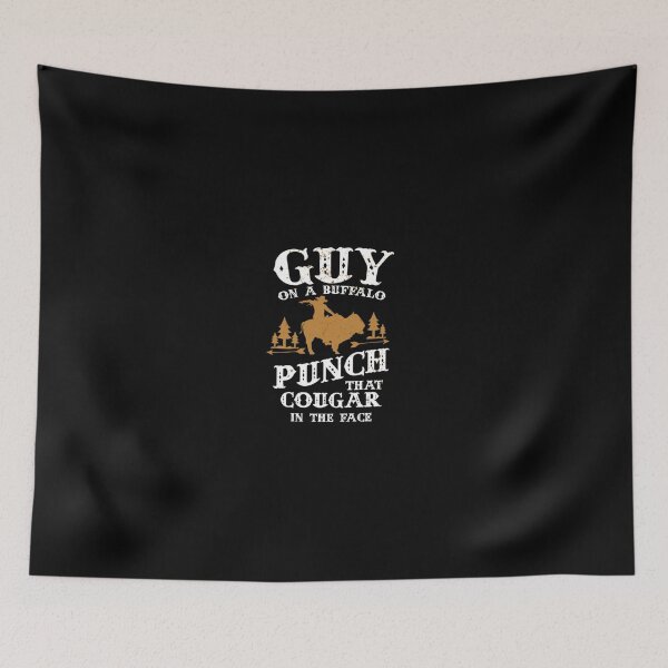 Item preview, Guy On A Buffalo Punch That Cougar In The Face Essential E designed and sold by looseyxobulocko.