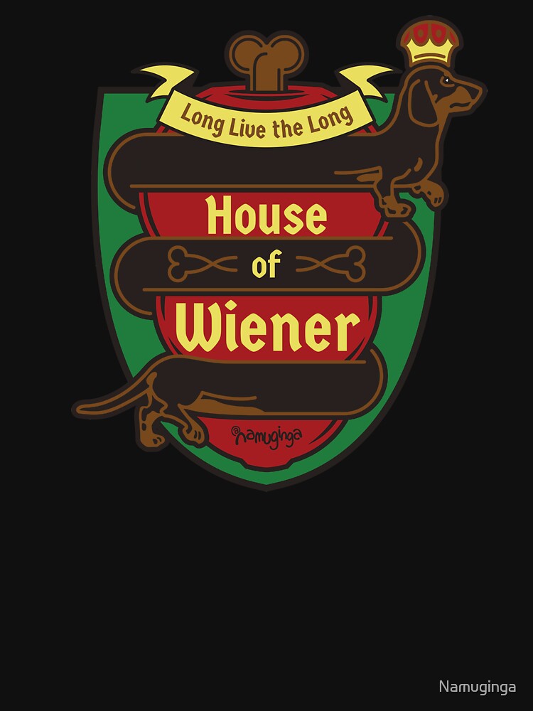 "House of Wiener Dachshund dog crest" Tshirt by Namuginga Redbubble