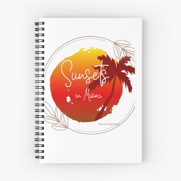 Item preview, Round orange Sunset in Miami designed and sold by PalomaHealing24.