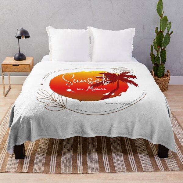 Item preview, Round orange Sunset in Miami designed and sold by PalomaHealing24.