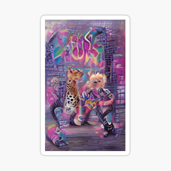 Item preview, Chill Punk Abstract Graffiti 80s Art designed and sold by GenXcentric.