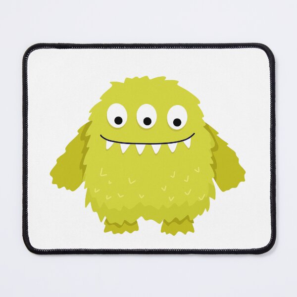 Item preview, cute little crazy fluffy monster designed and sold by ElenaJoyDesign.