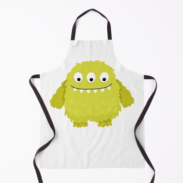 Item preview, cute little crazy fluffy monster designed and sold by ElenaJoyDesign.