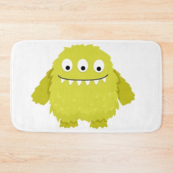Item preview, cute little crazy fluffy monster designed and sold by ElenaJoyDesign.