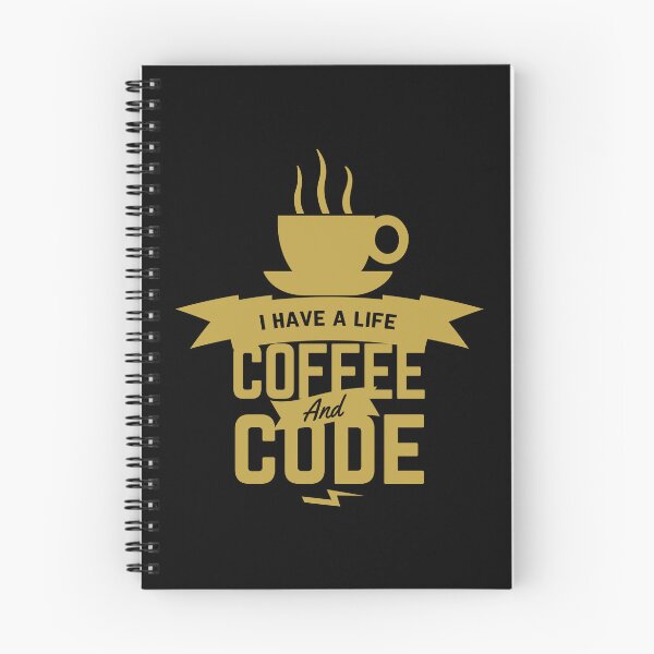 Item preview, I Have A Life Code And Coffee designed and sold by JuxNdx.