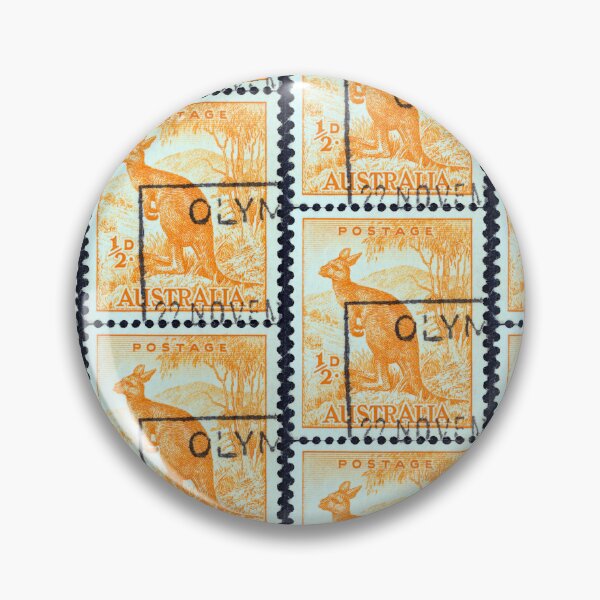 Item preview, Classic Orange Kangaroo Stamp designed and sold by 2AGoodHome.
