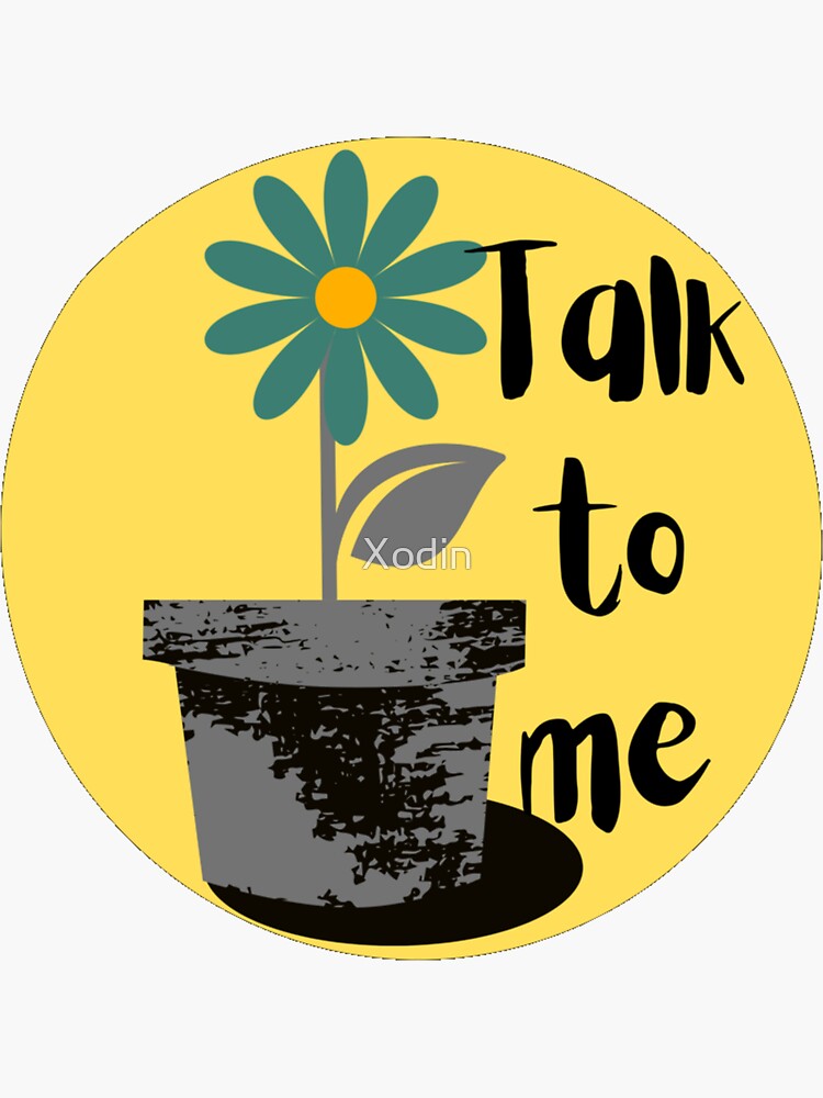 "If flowers could talk" Sticker for Sale by Xodin Redbubble