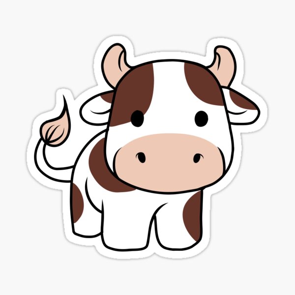 Baby Cow Badge Reel | Kawaii Cow | Pastel | Badge Pull | Carabiner | Cute Cow | Rn | Nurse | ID Holder | Pasture | Student | Tiny Cow | Calf Mint Milk