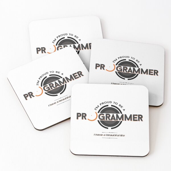 Item preview, I Am Proud To Be A Programmer I Have A Beautiful Life designed and sold by JuxNdx.