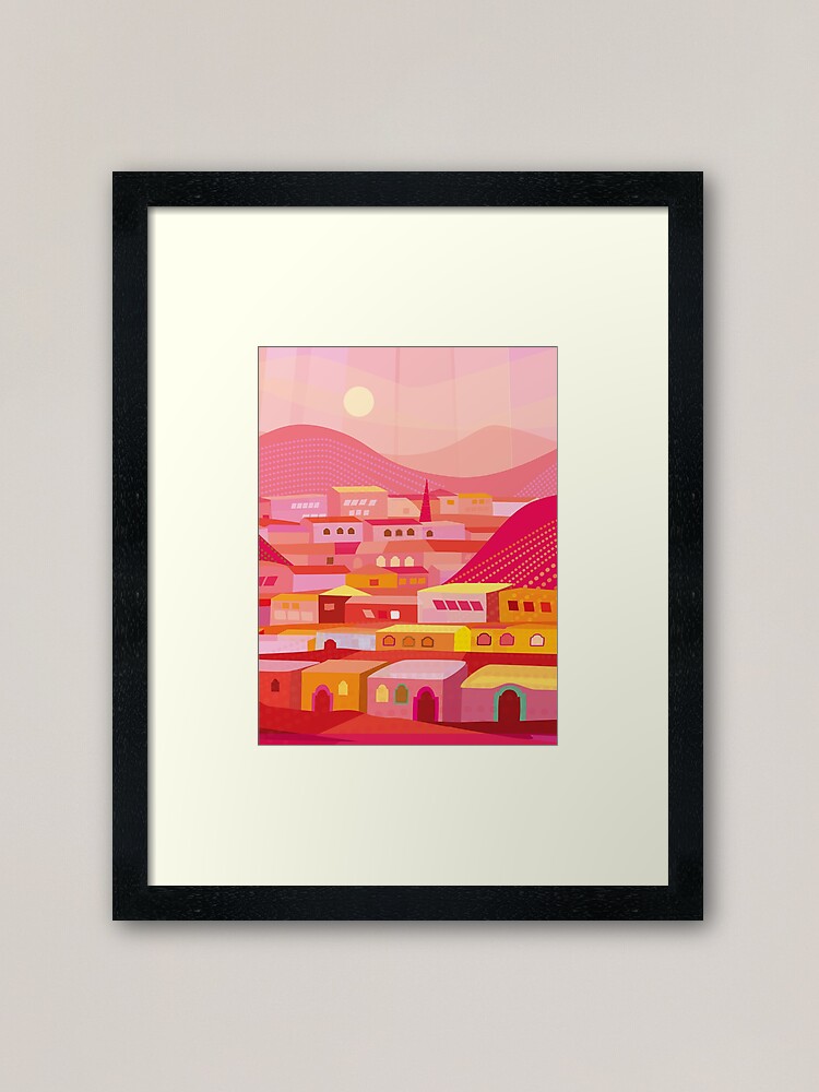 Alternate view of Pueblo at Dusk Framed Art Print