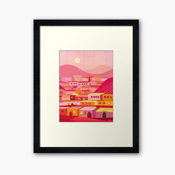 Pueblo at Dusk Framed Art Print