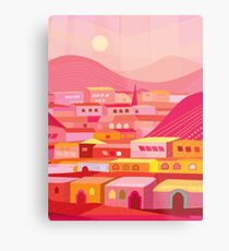 Pueblo at Dusk Metal Print