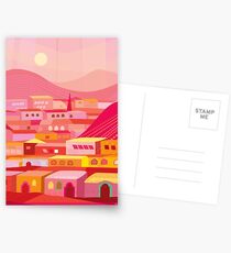 Pueblo at Dusk Postcards