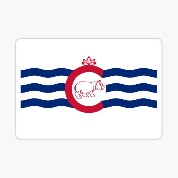 Cincinnati Flag with Fiona Sticker