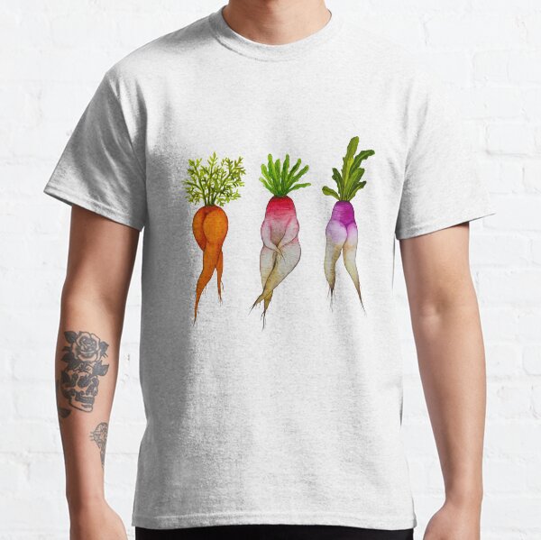 Watercolor Sexy vegetables Classic T-Shirt