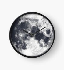 Silver Moon Clock
