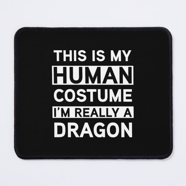 Item preview, THIS IS MY HUMAN COSTUME I&x27;M REALLY A DRAGON Fire Breathing Beast Wings Fitted  Essential T-Shi designed and sold by bramelburgasj.