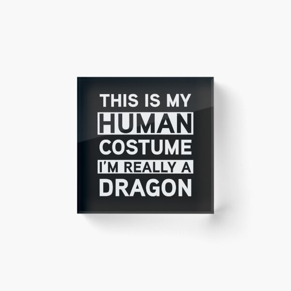 Item preview, THIS IS MY HUMAN COSTUME I&x27;M REALLY A DRAGON Fire Breathing Beast Wings Fitted  Essential T-Shi designed and sold by bramelburgasj.