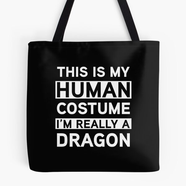 Item preview, THIS IS MY HUMAN COSTUME I&x27;M REALLY A DRAGON Fire Breathing Beast Wings Fitted  Essential T-Shi designed and sold by bramelburgasj.