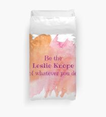 Leslie Knope Duvet Cover