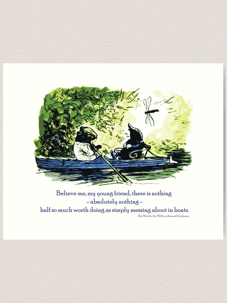 Alternate view of Messing About in Boats Art Print