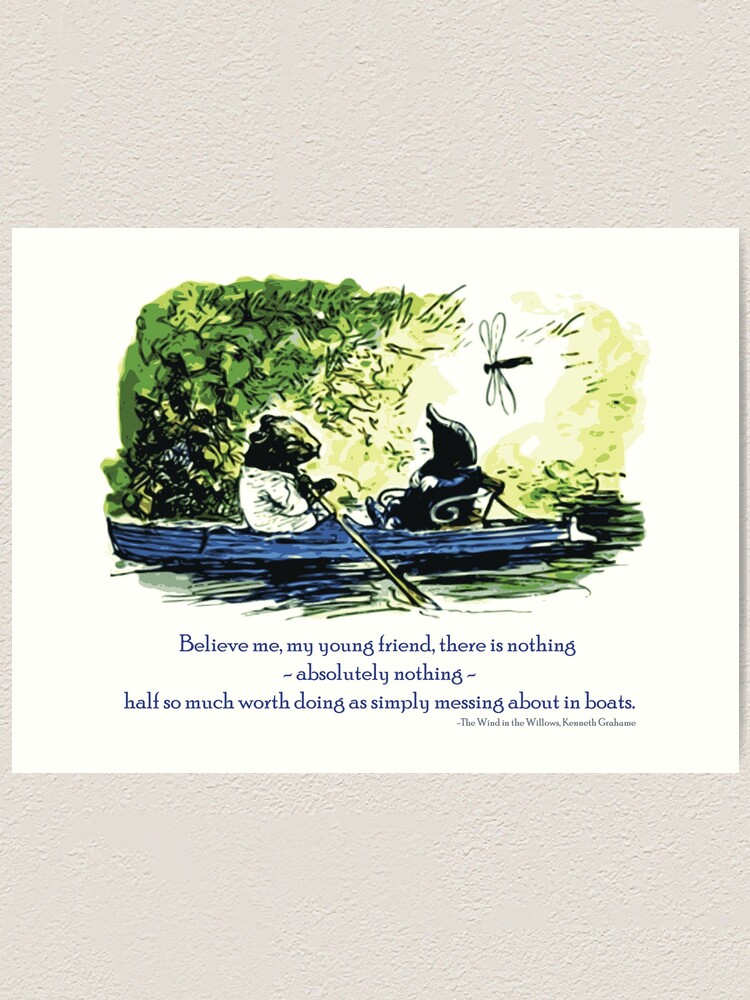 Messing About In Boats Art Print By Mouseinmypocket Redbubble