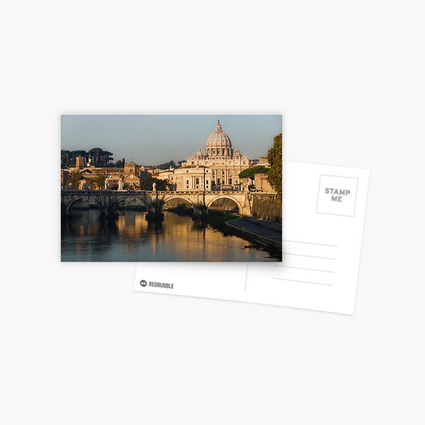 St Peter's Morning Glow - Impressions Of Rome Postcard