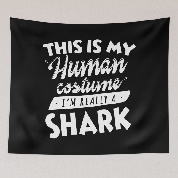 Item preview, This Is My Human Costume I&x27;m Really A Shark Funny Classic  designed and sold by bramelburgasj.